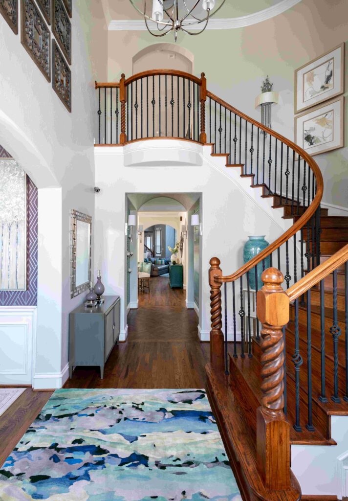 Luxury Home Foyer Rug Palette – Whole Home Color Design