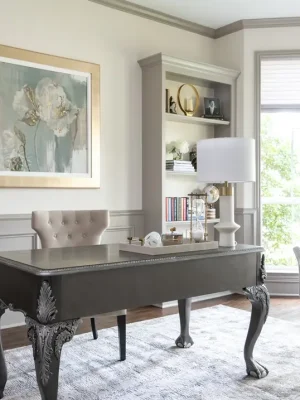 King Williams Traditional Home | Twilly &Amp; Fig Traditional Dallas Study With Custom-Built Furniture And Timeless Neutral Design By Twilly &Amp; Fig