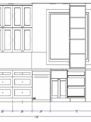 Smith - Kitchen - Sink Wall Elevation