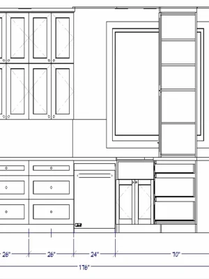 Sage Brush Family Home | Twilly & Fig Sink Wall Elevation